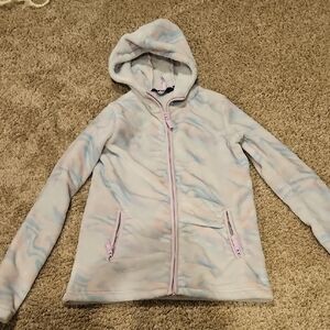 Lands' End Kids' Pastel Marble Fleece Jacket